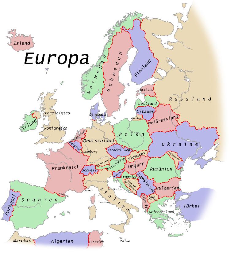 Europakarte Online
